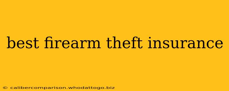 best firearm theft insurance