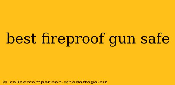 best fireproof gun safe