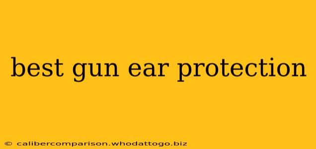 best gun ear protection