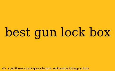 best gun lock box