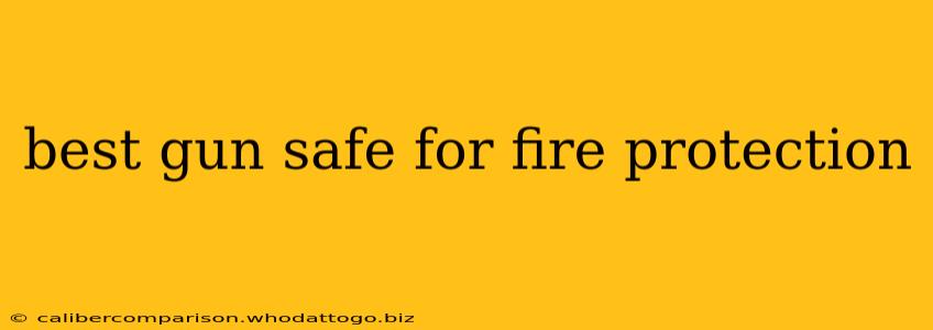 best gun safe for fire protection