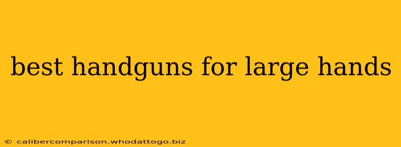 best handguns for large hands