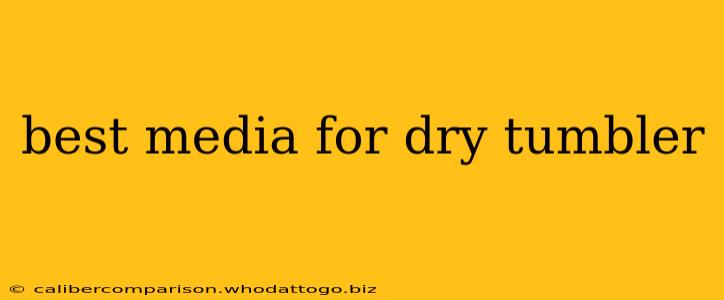 best media for dry tumbler