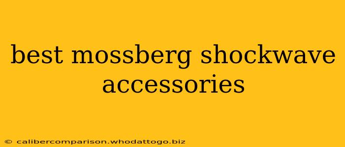 best mossberg shockwave accessories