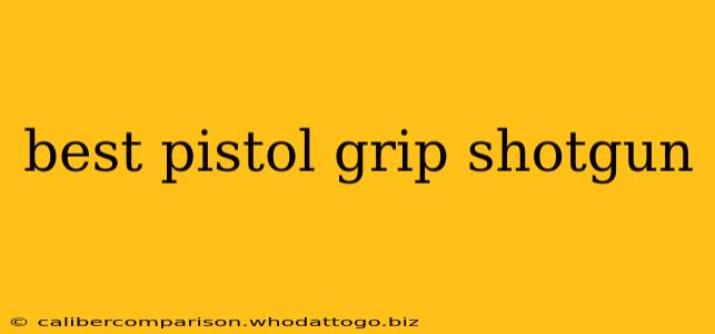 best pistol grip shotgun