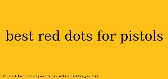 best red dots for pistols