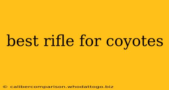 best rifle for coyotes