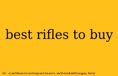 best rifles to buy