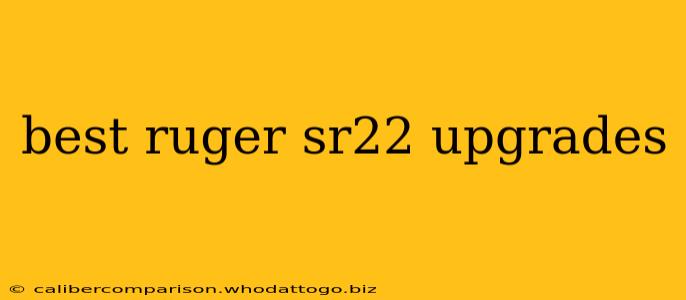 best ruger sr22 upgrades