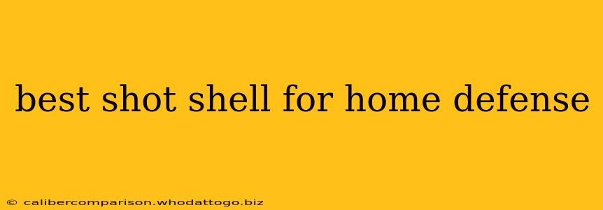 best shot shell for home defense