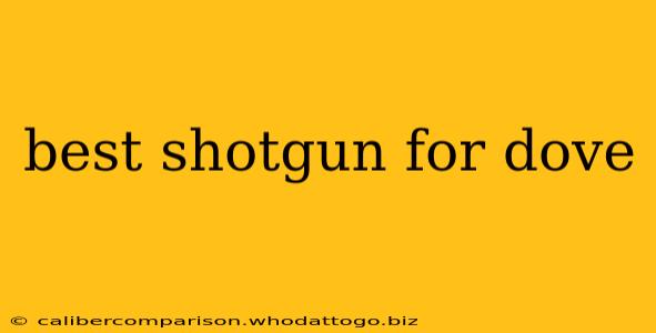 best shotgun for dove