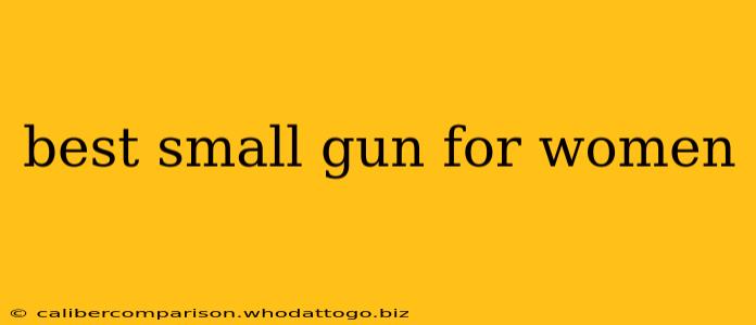 best small gun for women