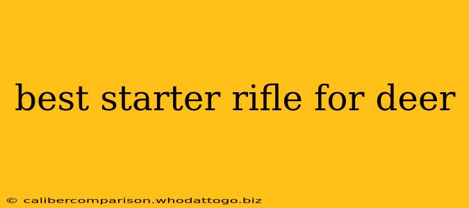 best starter rifle for deer