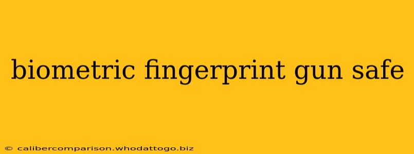 biometric fingerprint gun safe