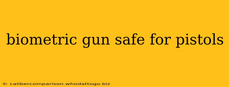 biometric gun safe for pistols