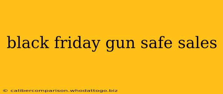 black friday gun safe sales