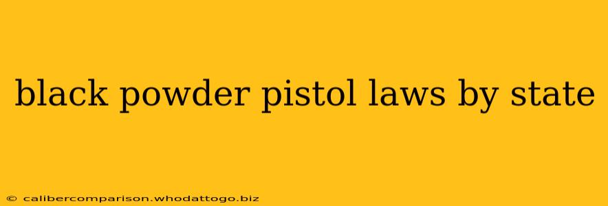 black powder pistol laws by state