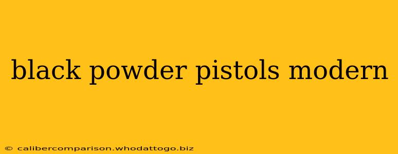 black powder pistols modern