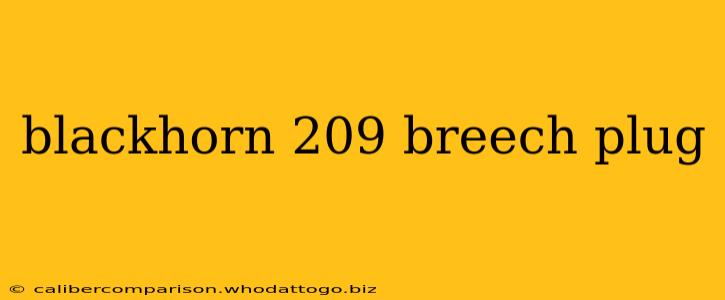 blackhorn 209 breech plug