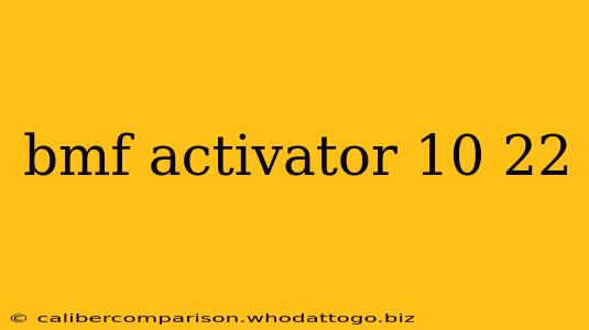 bmf activator 10 22