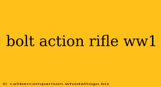 bolt action rifle ww1