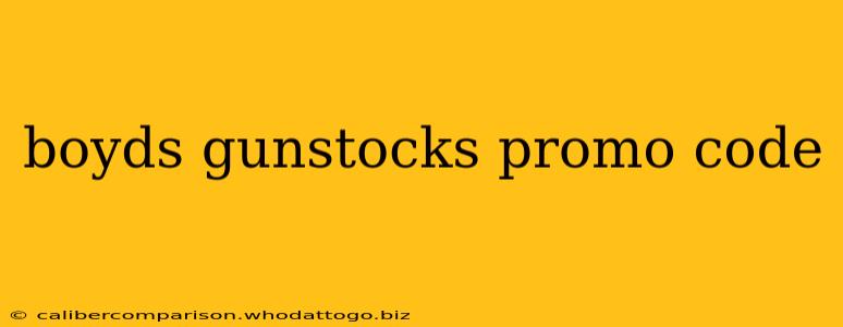 boyds gunstocks promo code