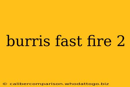 burris fast fire 2