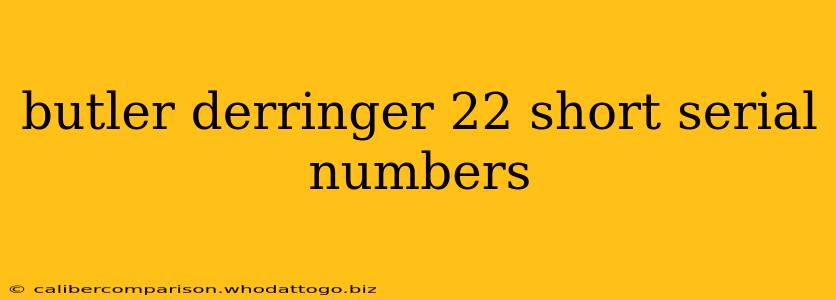 butler derringer 22 short serial numbers