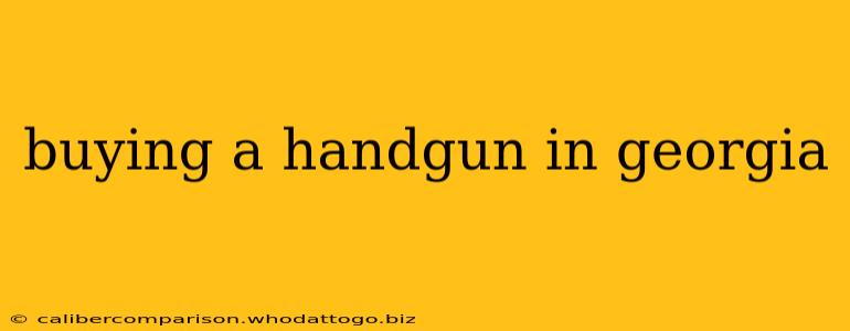 buying a handgun in georgia