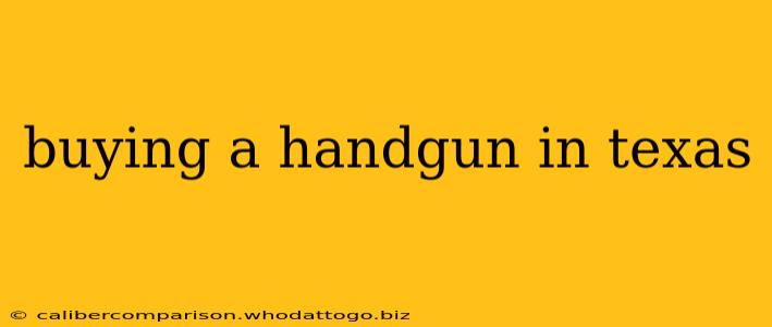 buying a handgun in texas