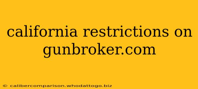 california restrictions on gunbroker.com