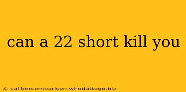 can a 22 short kill you