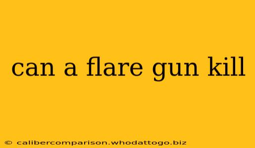 can a flare gun kill