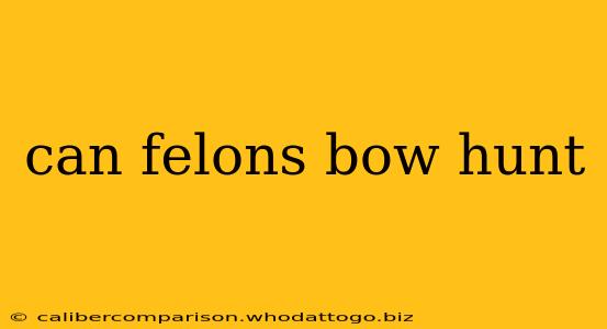 can felons bow hunt