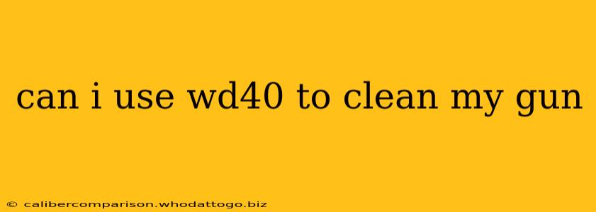 can i use wd40 to clean my gun