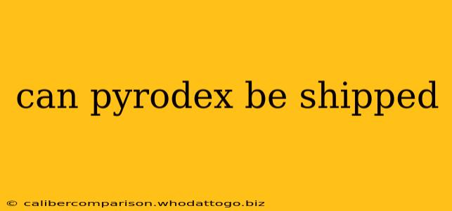 can pyrodex be shipped