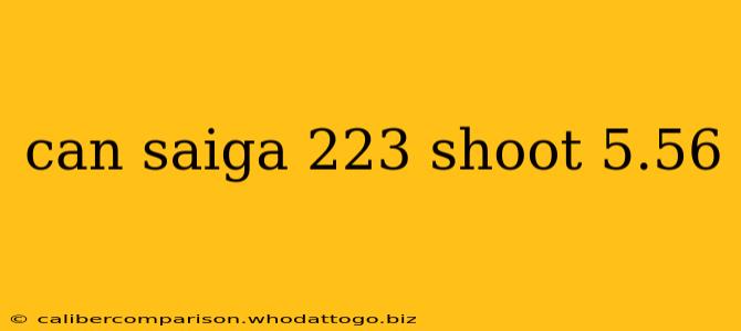 can saiga 223 shoot 5.56