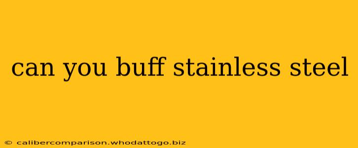 can you buff stainless steel