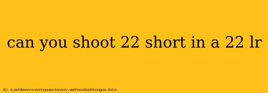 can you shoot 22 short in a 22 lr