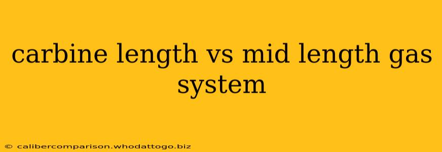 carbine length vs mid length gas system