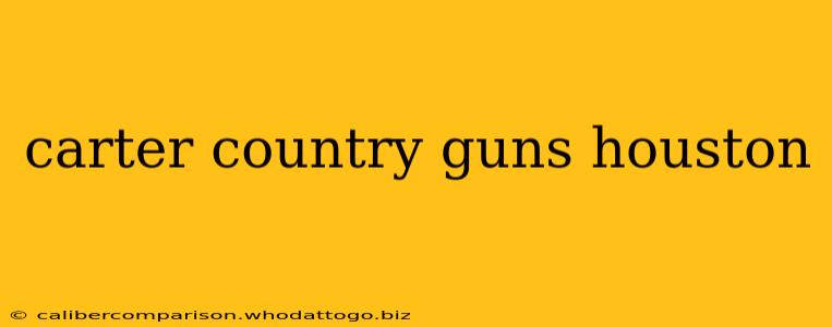 carter country guns houston