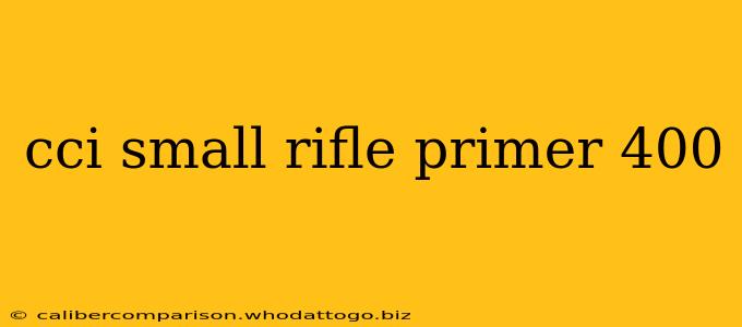 cci small rifle primer 400