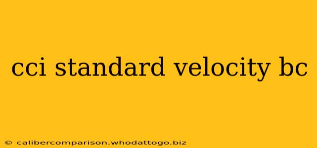 cci standard velocity bc