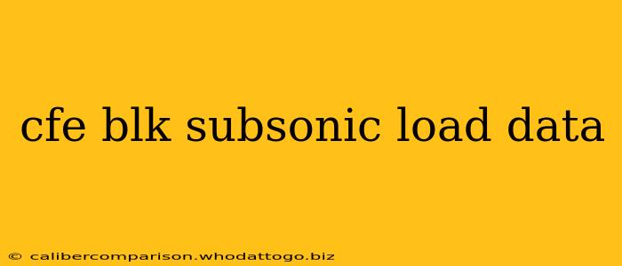 cfe blk subsonic load data