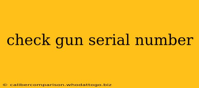 check gun serial number