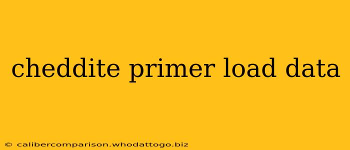 cheddite primer load data