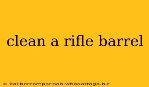 clean a rifle barrel