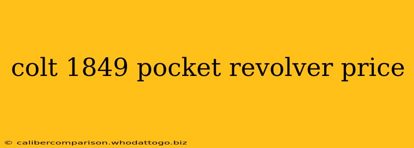 colt 1849 pocket revolver price