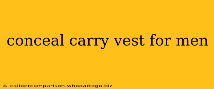 conceal carry vest for men