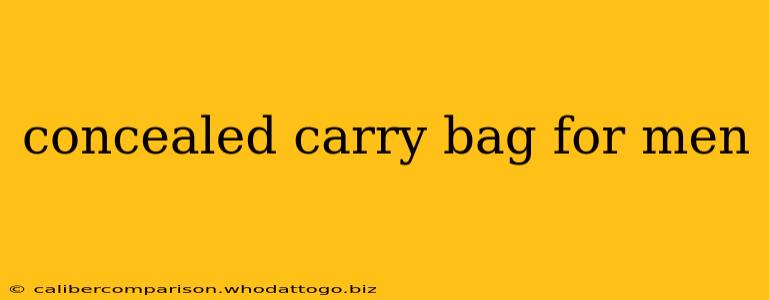 concealed carry bag for men